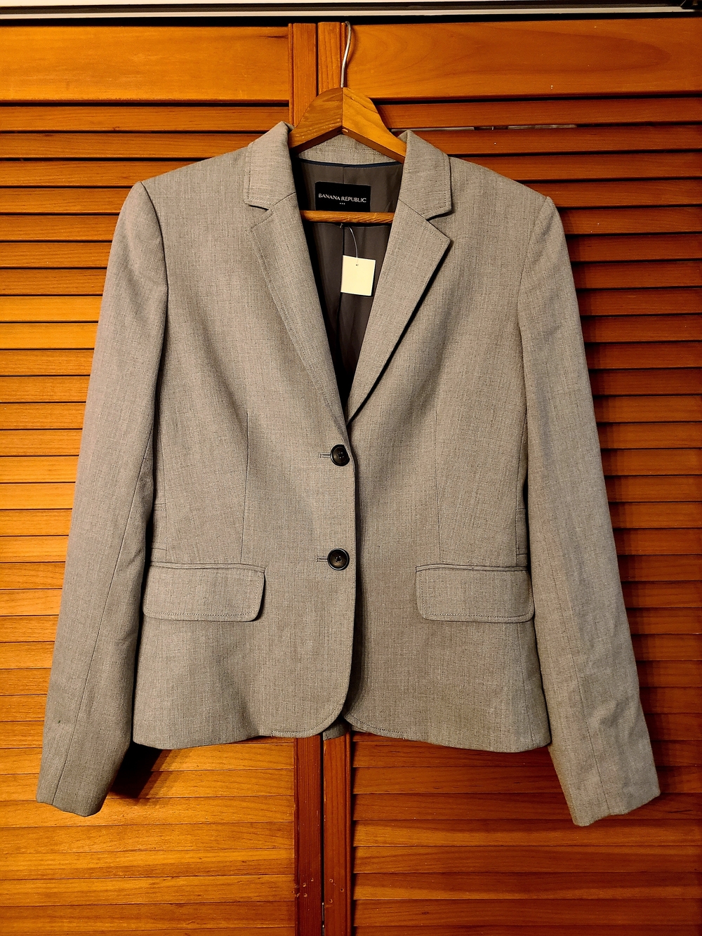 Banana Republic Women's Gray Tailored Blazer